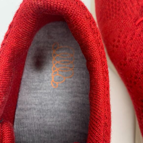 Woolloomooloo Sneakers Tennis Shoes Belmont Merino Wool‎ Red Fits sizes 9.5-10 - Picture 8 of 11